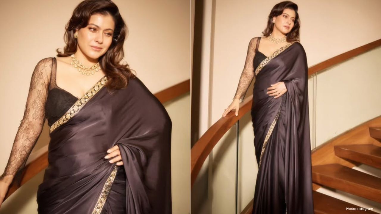 ਕਾਜੋਲ ਨੇ ਕਾਲੀ ਸਾੜੀ ਨਾਲ ‘ਗੁਸਤਾਖ਼ ਇਸ਼ਕ’ ਸਕ੍ਰੀਨਿੰਗ ‘ਚ ਚਮਕਾਇਆ