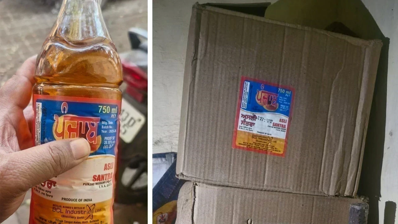 ਆਬਕਾਰੀ ਵਿਭਾਗ ਦੀ ਤਾਬੜਤੋੜ ਕਾਰਵਾਈ, ਖੰਨਾ ਤੋਂ ਨਕਲੀ ਸ਼ਰਾਬ ਦੀ ਵੱਡੀ ਖੇਪ ਫੜੀ