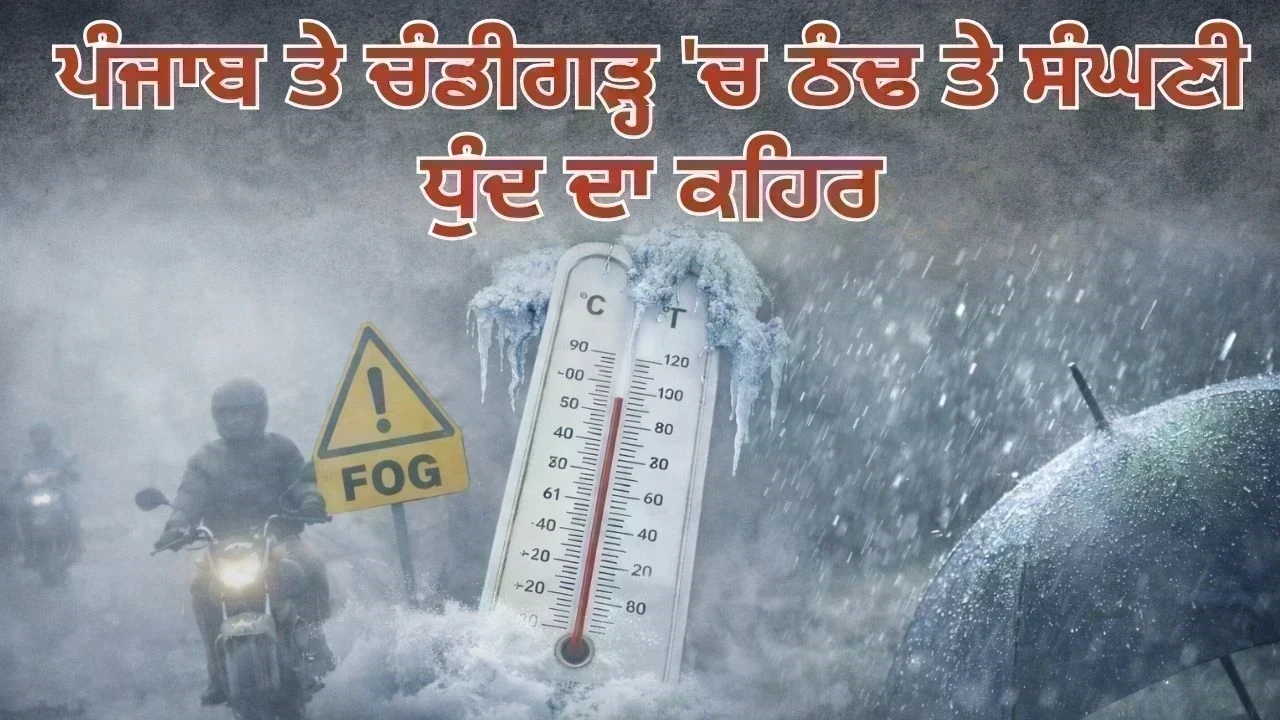 ਪੰਜਾਬ ਤੇ ਚੰਡੀਗੜ੍ਹ 'ਚ ਠੰਢ ਤੇ ਸੰਘਣੀ ਧੁੰਦ ਦਾ ਕਬਜ਼ਾ, 31 ਜਨਵਰੀ ਤੋਂ ਮੀਂਹ ਦੀ ਸੰਭਾਵਨਾ