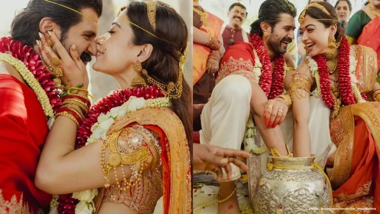 ਵਿਆਹ ਦੇ ਬੰਧਨ ‘ਚ ਬੱਝੇ ਵਿਜੈ-ਰਸ਼ਮਿਕਾ, ਦਿਓਰ ਆਨੰਦ ਨੇ 'ਭਾਬੀ' ਕਹਿ ਕੇ ਪਰਿਵਾਰ 'ਚ ਕੀਤਾ ਨਿੱਘਾ ਸਵਾਗਤ