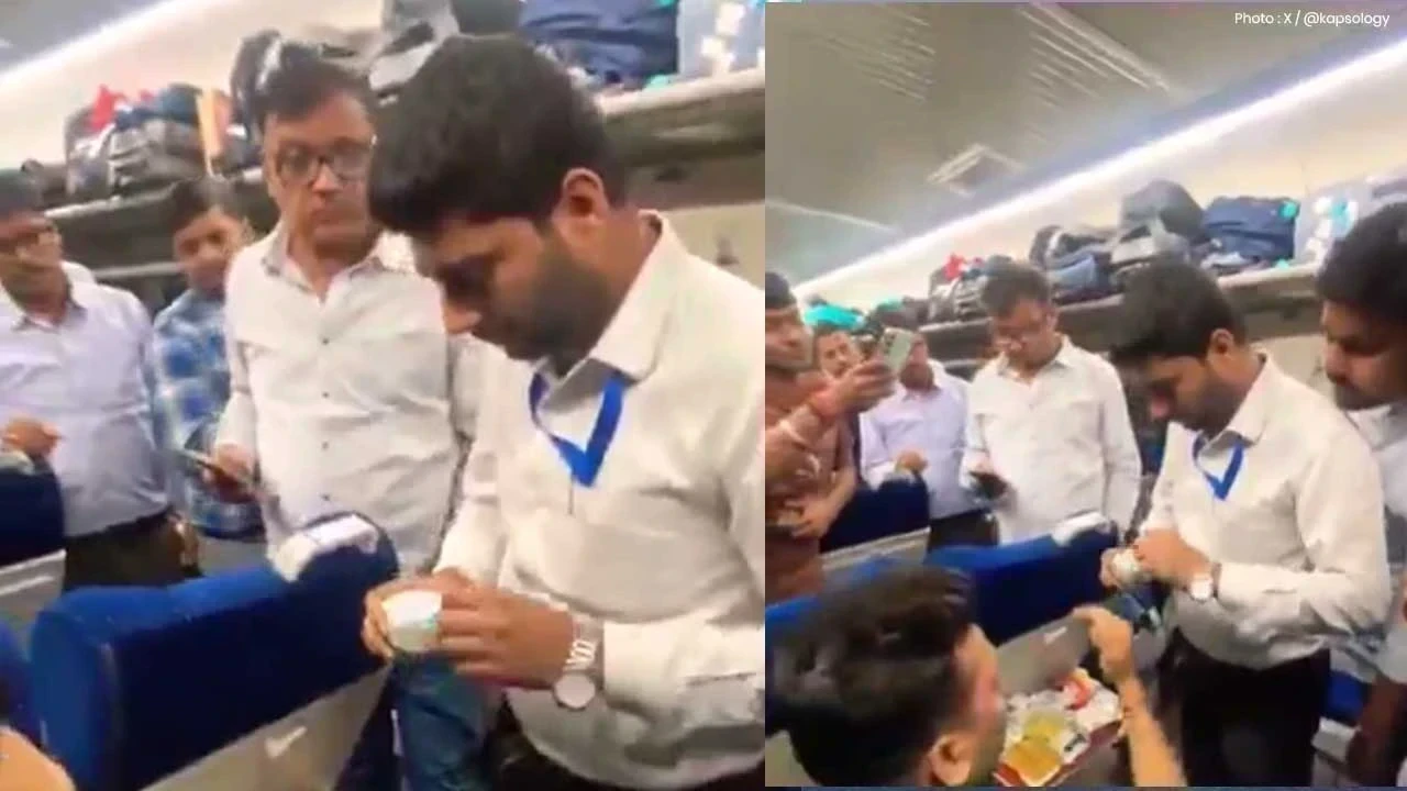 Vande Bharat Express: 'ਵੰਦੇ ਭਾਰਤ' 'ਚ ਪੈਸੰਜਰਾਂ ਦੇ ਖਾਣੇ 'ਚ ਰੇਂਗਦੇ ਮਿਲੇ ਕੀੜੇ-ਮਕੌੜੇ