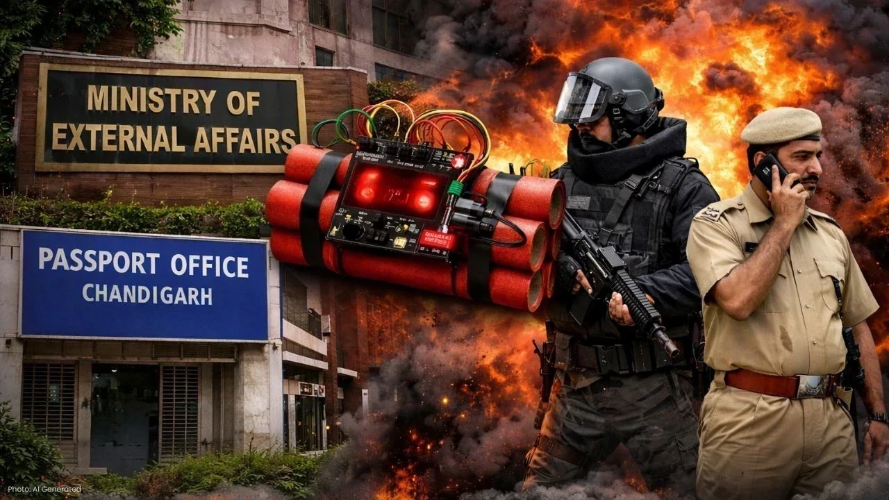 ਚੰਡੀਗੜ੍ਹ ਪਾਸਪੋਰਟ ਦਫਤਰ ਤੇ MEA ਨੂੰ ਬੰਬ ਧਮਕੀ, ਸੁਰੱਖਿਆ ਅਲਰਟ