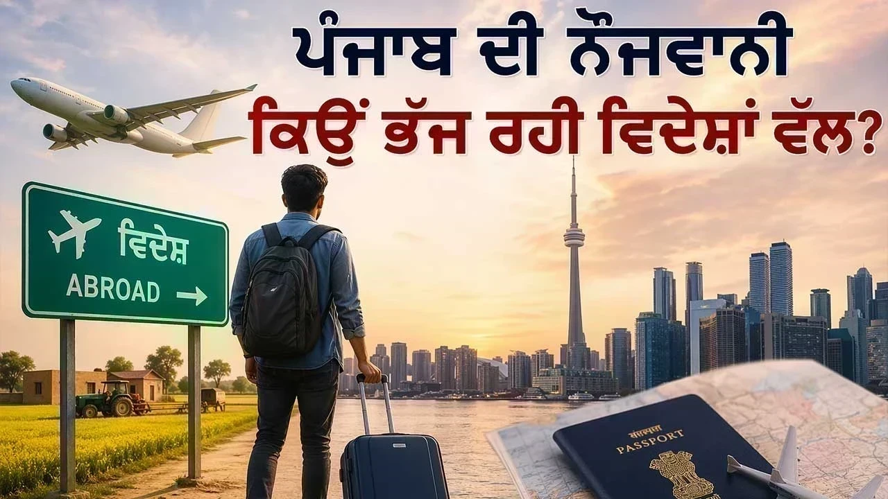 ਪੰਜਾਬ ਦੀ ਨੌਜਵਾਨੀ ਕਿਉਂ ਭੱਜ ਰਹੀ ਵਿਦੇਸ਼ਾਂ ਵੱਲ?