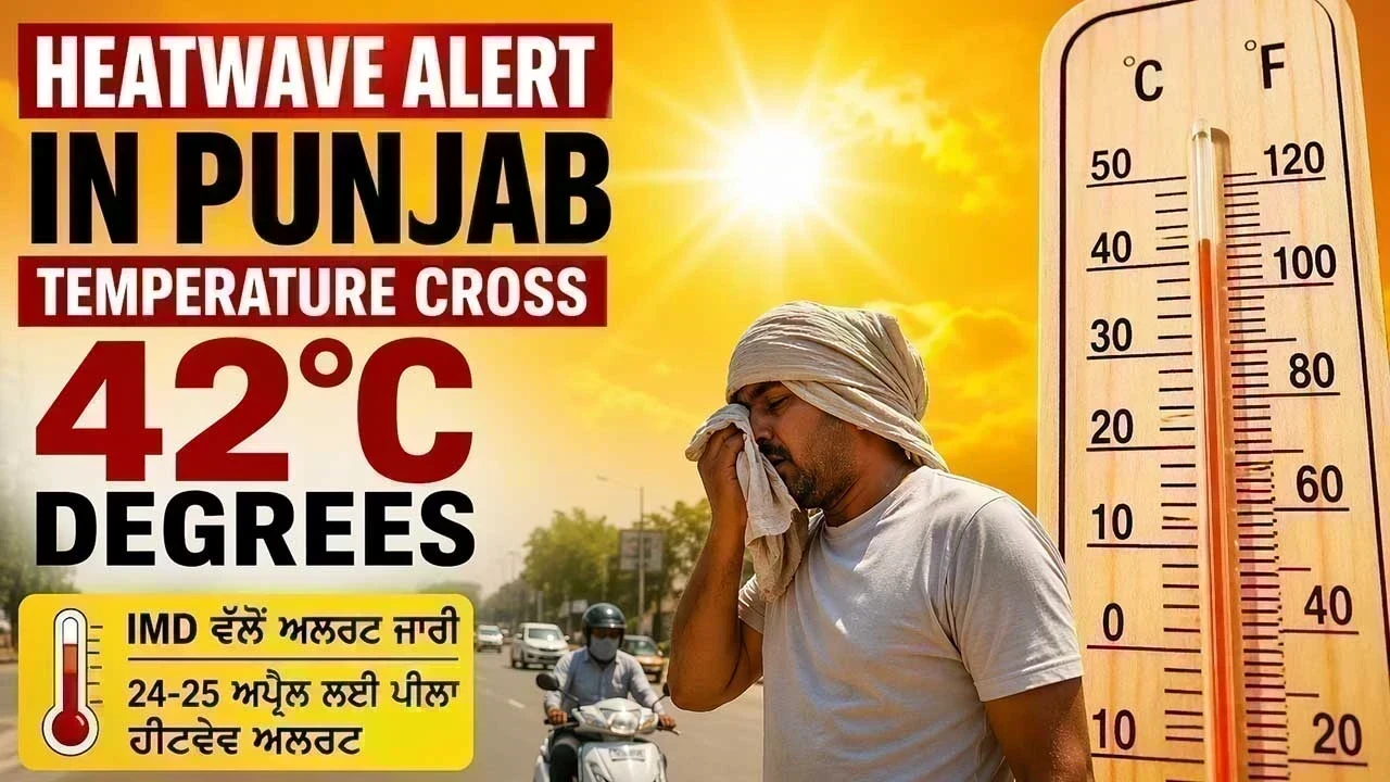 Heatwave Alert in Punjab: ਪੰਜਾਬ ’ਚ ਅੱਤ ਦੀ ਗਰਮੀ ਦਾ ਕਹਿਰ, 42 ਡਿਗਰੀ ਤੋਂ ਪਾਰ ਤਾਪਮਾਨ