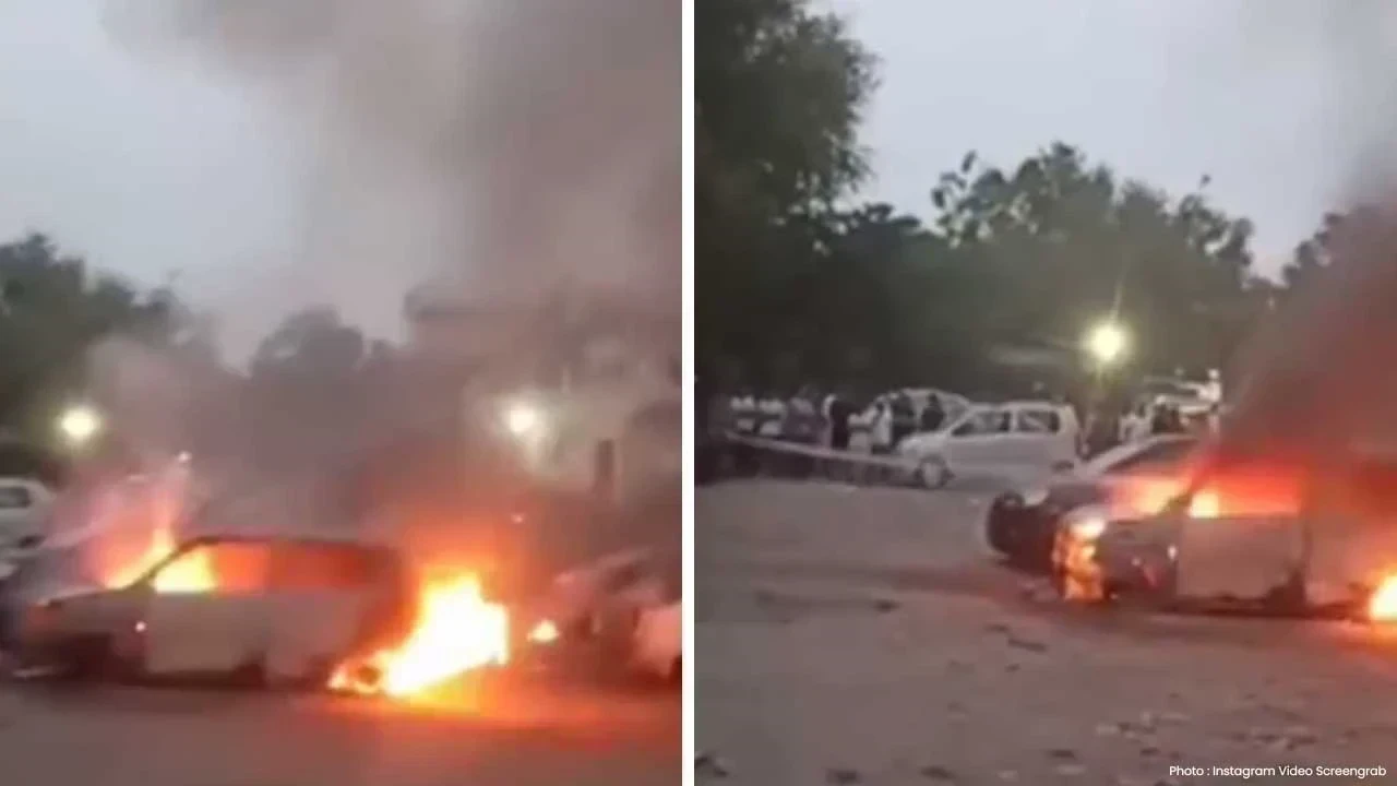Faridabad Car Fire Incident : ਫਰੀਦਾਬਾਦ 'ਚ ਸਵੇਰੇ ਭਿਆਨਕ ਅੱਗ, ਖਾਲੀ ਮੈਦਾਨ 'ਚ ਖੜੀਆਂ 5 ਗੱਡੀਆਂ ਸੜ ਕੇ ਸੁਆਹ