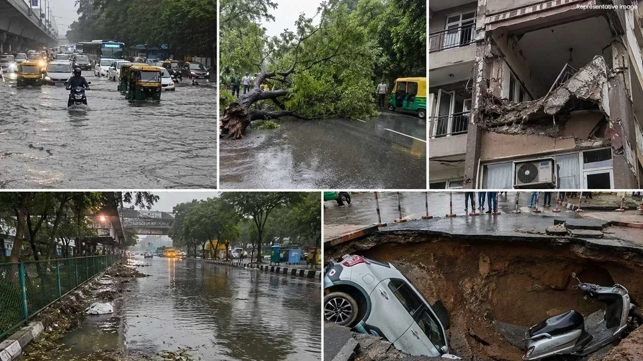 Delhi NCR Rain Update: ਪਾਣੀ ਭਰਨ ਤੋਂ ਲੈ ਕੇ ਬਾਲਕੋਨੀ ਡਿੱਗਣ ਅਤੇ ਸੜਕ ਧਸਣ ਤੱਕ, ਲੋਕ ਪਰੇਸ਼ਾਨ
