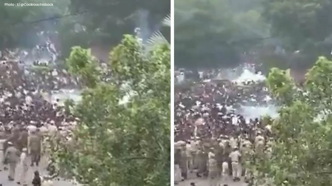 CJP Protest March: ਸੰਸਦ ਵੱਲ ਮਾਰਚ ਦੌਰਾਨ ਝੜਪਾਂ, ਅੱਥਰੂ ਗੈਸ ਅਤੇ ਲਾਠੀਚਾਰਜ; ਕਈ ਥਾਵਾਂ 'ਤੇ ਹੰਗਾਮਾ