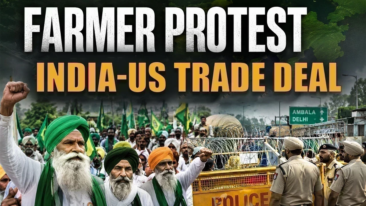 Farmer Protest: ਭਾਰਤ-ਅਮਰੀਕਾ FTA ਦੇ ਵਿਰੋਧ 'ਚ ਕਿਸਾਨਾਂ ਦਾ ਦਿੱਲੀ ਕੂਚ, ਸ਼ੰਭੂ ਬੈਰੀਅਰ 'ਤੇ ਪੁਲਿਸ ਨੇ ਲਾਏ ਬੈਰੀਕੇਡ