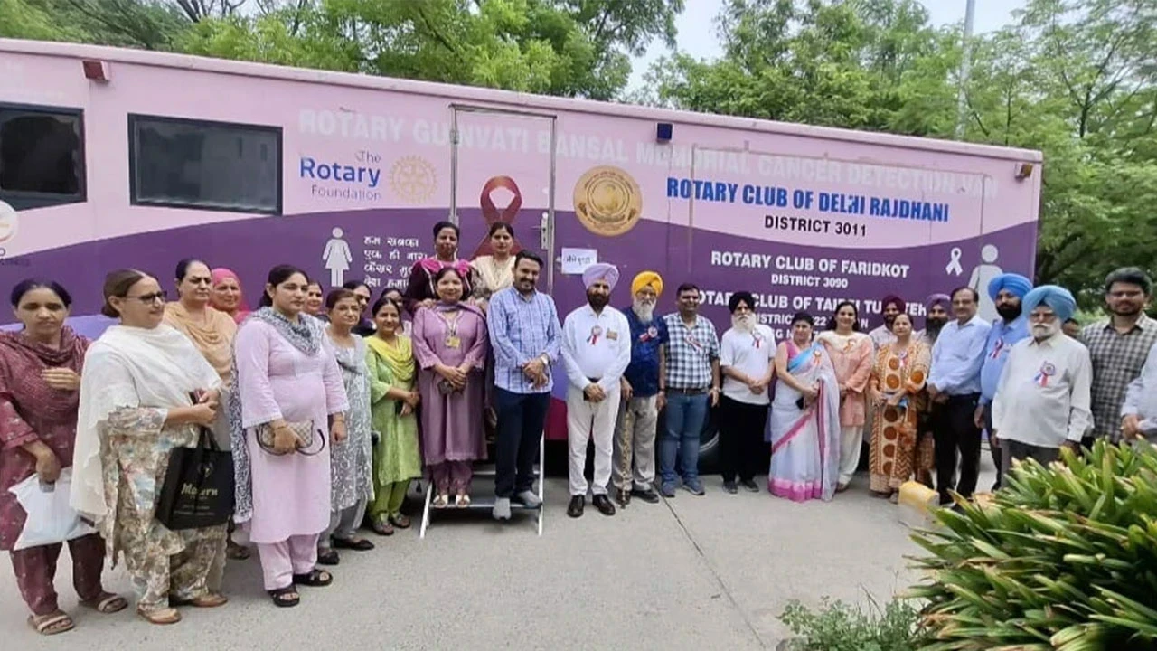Faridkot News: ਰੋਟਰੀ ਕਲੱਬ ਫਰੀਦਕੋਟ ਵੱਲੋਂ ਕੈਂਸਰ ਸਕ੍ਰੀਨਿੰਗ ਕੈਂਪ, 72 ਲੋਕਾਂ ਦੀ ਮੁਫ਼ਤ ਜਾਂਚ