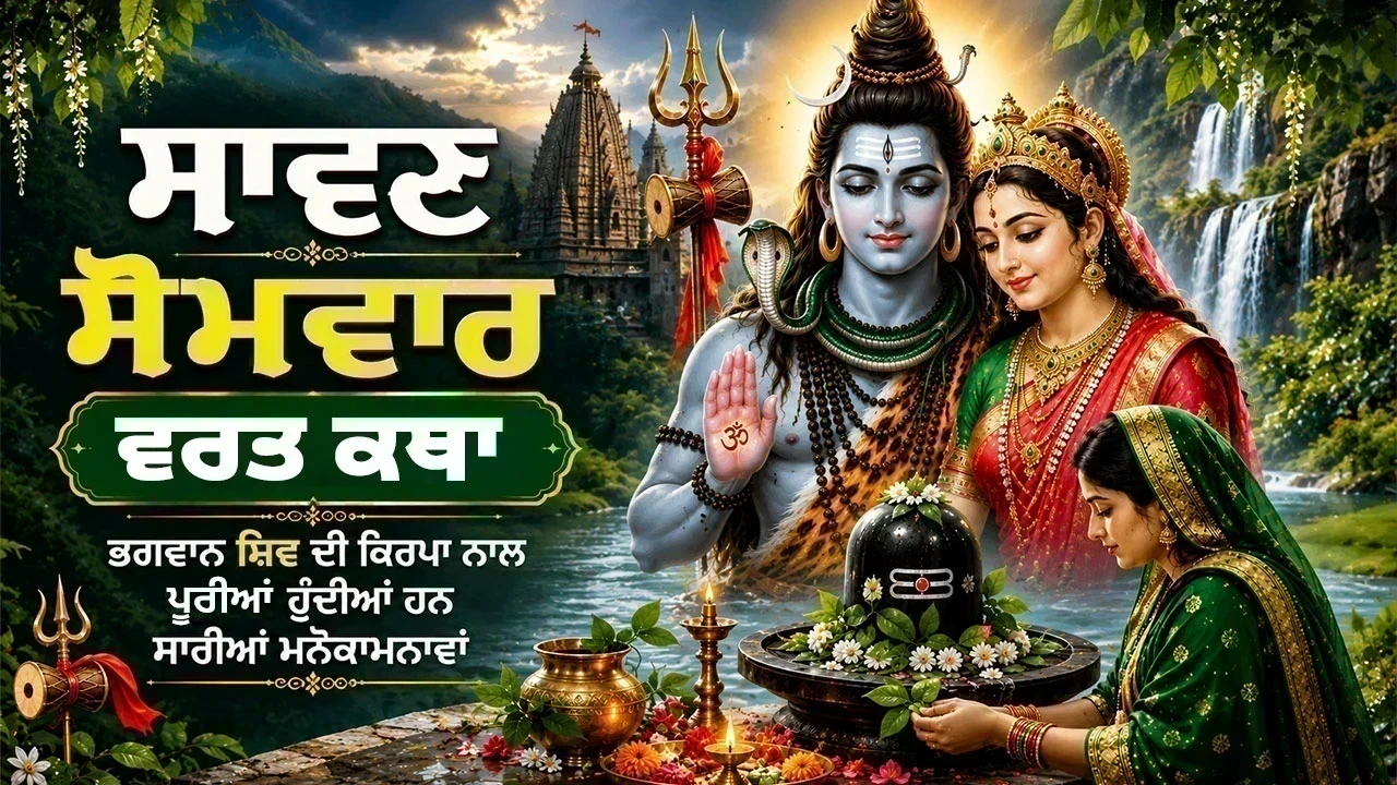 ਸਾਵਣ ਸੋਮਵਾਰ ਵਰਤ ਕਥਾ: ਭਗਵਾਨ ਸ਼ਿਵ ਦੀ ਕਿਰਪਾ ਨਾਲ ਪੂਰੀ ਹੋਈ ਭਗਤ ਦੀ ਮਨੋਕਾਮਨਾ