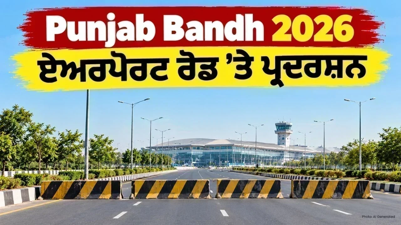 Punjab Bandh 2026: ਏਅਰਪੋਰਟ ਰੋਡ ’ਤੇ ਸਵੇਰੇ 9 ਤੋਂ ਸ਼ਾਮ 4 ਵਜੇ ਤੱਕ ਰੋਸ ਪ੍ਰਦਰਸ਼ਨ, BKU ਏਕਤਾ ਸਿੱਧੂਪੁਰ ਵੱਲੋਂ ਸ਼ਾਂਤੀ ਬਣਾਈ ਰੱਖਣ ਦੀ ਅਪੀਲ
